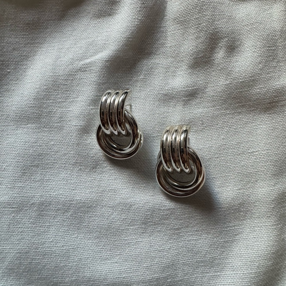 Heaven Mayhem Elegant Silver Earrings